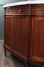 Load image into Gallery viewer, French Walnut Credenza with Marble Top