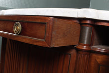 Load image into Gallery viewer, French Walnut Credenza with Marble Top