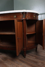 Load image into Gallery viewer, French Walnut Credenza with Marble Top