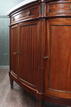 Load image into Gallery viewer, French Walnut Credenza with Marble Top