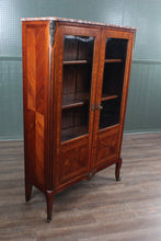 Load image into Gallery viewer, French Walnut Inlaid Marble Topped Cabinet c.1890