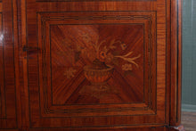 Load image into Gallery viewer, French Walnut Inlaid Marble Topped Cabinet c.1890