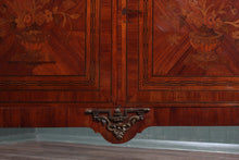 Load image into Gallery viewer, French Walnut Inlaid Marble Topped Cabinet c.1890