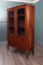 Load image into Gallery viewer, French Walnut Inlaid Marble Topped Cabinet c.1890