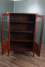 Load image into Gallery viewer, French Walnut Inlaid Marble Topped Cabinet c.1890
