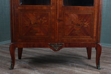 Load image into Gallery viewer, French Walnut Inlaid Marble Topped Cabinet c.1890