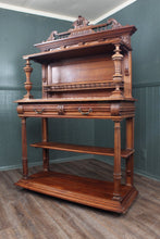 Load image into Gallery viewer, French Walnut Marble Top Server c.1890