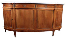 Load image into Gallery viewer, French Walnut Marble Topped Louis XVI Style Credenza