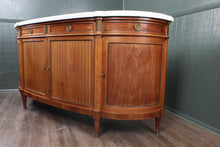 Load image into Gallery viewer, French Walnut Marble Topped Louis XVI Style Credenza