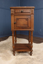 Load image into Gallery viewer, French Walnut MarbleTop Chevet c.1890