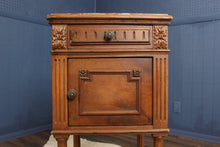 Load image into Gallery viewer, French Walnut MarbleTop Chevet c.1890