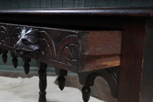 Load image into Gallery viewer, Handcarved Oak Coffee Table c.1890