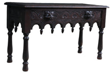 Load image into Gallery viewer, Handcarved Oak Coffee Table c.1890