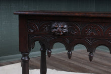 Load image into Gallery viewer, Handcarved Oak Coffee Table c.1890