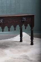 Load image into Gallery viewer, Handcarved Oak Coffee Table c.1890