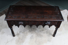 Load image into Gallery viewer, Handcarved Oak Coffee Table c.1890