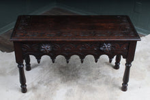 Load image into Gallery viewer, Handcarved Oak Coffee Table c.1890