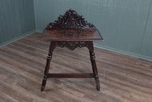 Load image into Gallery viewer, Heavily Carved English Oak Side Table c.1890