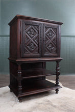 Load image into Gallery viewer, Heavily Carved French Cupboard c.1850