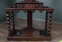 Load image into Gallery viewer, Heavily Carved French Oak Hallstand c.1890