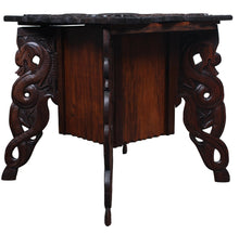 Load image into Gallery viewer, Heavily Carved Sewing Table c.1900
