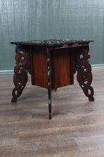 Load image into Gallery viewer, Heavily Carved Sewing Table c.1900