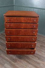 Load image into Gallery viewer, Homeworthy Mid Century Teak And Afromosia Tallboy Chest Of Drawers c.1960