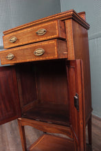 Load image into Gallery viewer, Inlaid Walnut English Cabinet c.1900