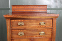 Load image into Gallery viewer, Inlaid Walnut English Cabinet c.1900