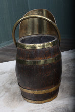 Load image into Gallery viewer, Oak and Brass Coal Hod c.1890