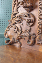 Load image into Gallery viewer, Outstanding English Oak Mirrored Sideboard c.1900