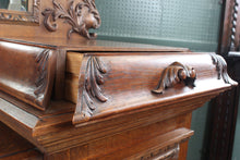 Load image into Gallery viewer, Outstanding English Oak Mirrored Sideboard c.1900