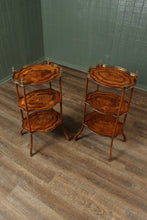 Load image into Gallery viewer, Pair English Inlaid Stands c.1890