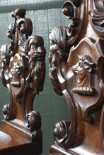 Load image into Gallery viewer, Pair of English Oak Hall Chairs c.1830
