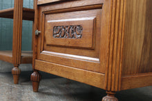 Load image into Gallery viewer, Pair French Oak Chevets c.1930