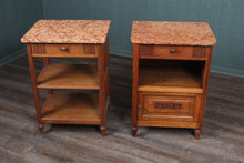 Load image into Gallery viewer, Pair French Oak Chevets c.1930