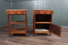 Load image into Gallery viewer, Pair French Oak Chevets c.1930