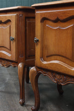 Load image into Gallery viewer, Pair French Oak Side Cabinets c.1920