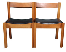 Load image into Gallery viewer, Pair Midcentury English Linking Chairs c.1963