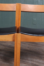 Load image into Gallery viewer, Pair Midcentury English Linking Chairs c.1963