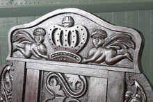 Load image into Gallery viewer, Pair of English Oak Wainscot Chairs dated 1702