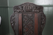 Load image into Gallery viewer, Pair of English Oak Wainscot Chairs dated 1702