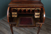 Load image into Gallery viewer, Petite English Inlaid Rosewood Cylinder Desk c.1900