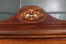 Load image into Gallery viewer, Petite English Inlaid Rosewood Cylinder Desk c.1900