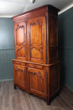 Load image into Gallery viewer, Provincial French Walnut Buffet Deux Corps / Armoire — c.1800