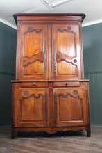 Load image into Gallery viewer, Provincial French Walnut Buffet Deux Corps / Armoire — c.1800