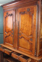 Load image into Gallery viewer, Provincial French Walnut Buffet Deux Corps / Armoire — c.1800