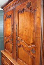 Load image into Gallery viewer, Provincial French Walnut Buffet Deux Corps / Armoire — c.1800