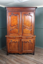 Load image into Gallery viewer, Provincial French Walnut Buffet Deux Corps / Armoire — c.1800