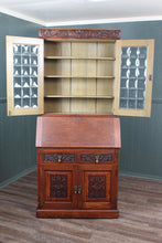 Load image into Gallery viewer, Scottish Arts and Crafts Bureau Bookcase c.1900